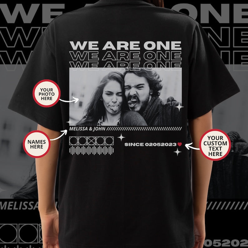 Spersonalizowany T-shirt / Bluza / Bluza z Kapturem „Only You” ze Zdjęciem