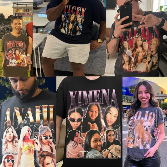 Spersonalizowany Vintage T-shirt ze zdjęciem 💕