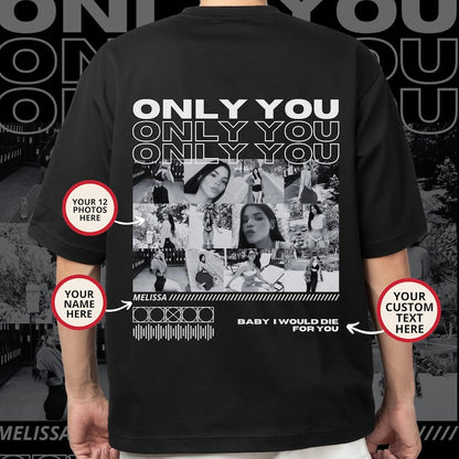 Spersonalizowany T-shirt / Bluza / Bluza z Kapturem „Only You” ze Zdjęciem